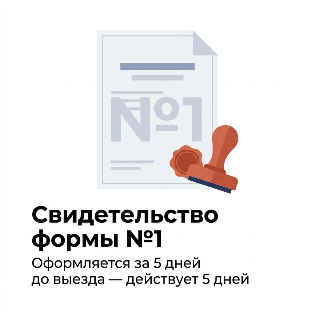 Ветеринарное свидетельство формы №1